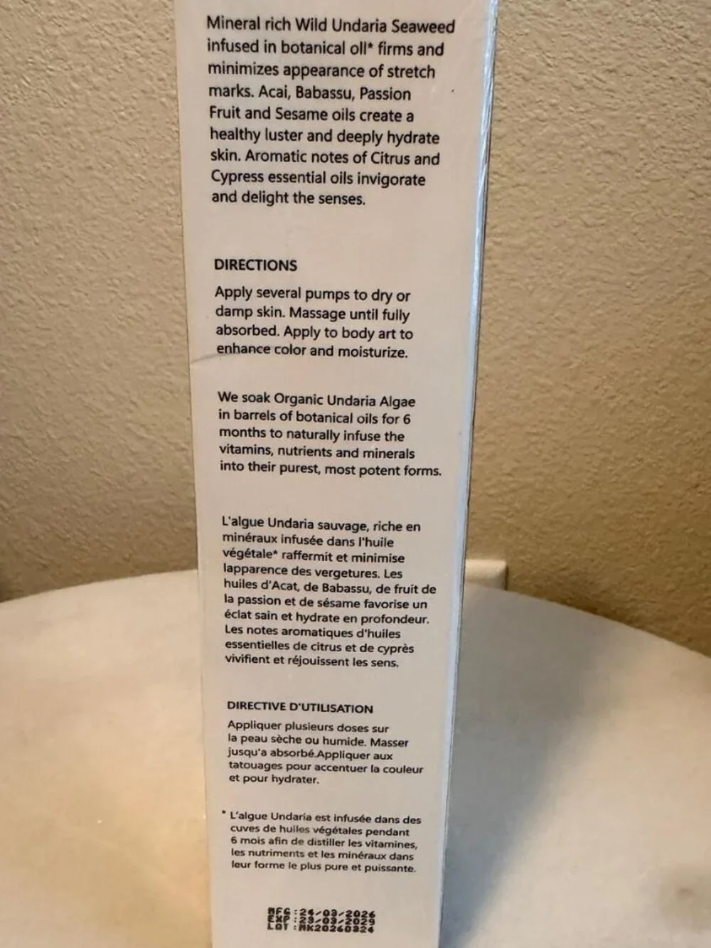 OSEA Undaria Algae Body Oil 5oz / 150ml Moisturizing Body Care New